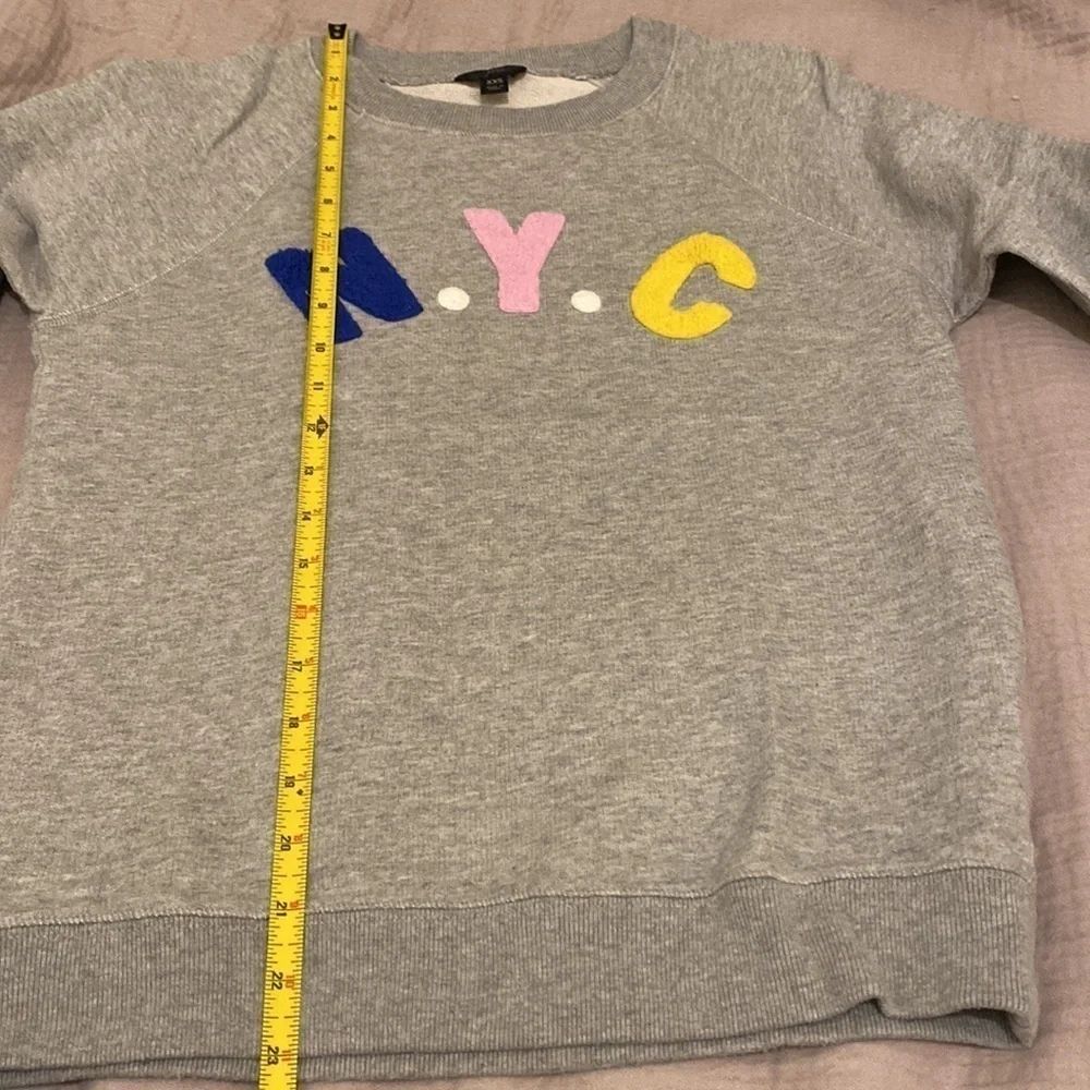 J. Crew 100% cotton NYC sweatshirt. Size XXS . Worn once